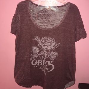 Girls Obey Rose Tee